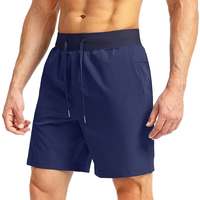FLN 2026 Men's Mid Waist Gym Shorts Custom Summer Stripe Sweatpants Anti-Wrinkle Terry Cotton Streetwear Spandex/Polyester