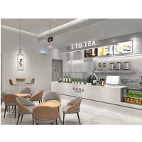 Milk Tea Shop Working Table Bubble All Set Bubble Tea Equipment bar Milk Tea Counter
