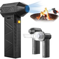 Portable Cordless Air Duster 130000 RPM Electric Home Cleaning Dry Blower Compressed Air Gun Hair Dryer Mini Fan