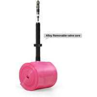 CYCLAMI 30g 700C Road Bicycle Tube 45mm 65mm 85mm Aluminium Alloy FV Valve with Tire Patches 30g Inner Tube for Road Bike