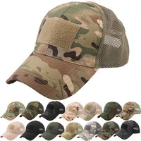 DIY Custom Embroidery USA Flag Patch Mens Sports Camping Cotton Camo Mesh Baseball Cap Dad Trucker Hat