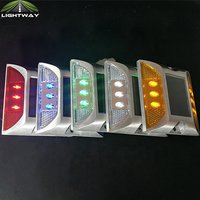 Solar Powered Waterproof Road Stud Light Outdoor Lighting Road Stud Marker Solar Pavement Marker Driveway Solar Cat Eye