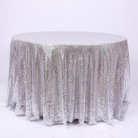 Gold Glitter Sequins Wedding Table Decoration Table Cloths Party Banquet Event Fashion Round Sequin Table Cloth for Events