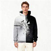 Fitspi Factory Wholesale 3D Digital Printing Mens Hooded Sweater Autumn Winter Sweatshirt Pullover Hoodies