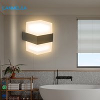 10W BDC Black Plastic Square Wall Lighting for Home Surface Mounted Wall Lamps/ Outdoor Wall Lights/Led Wall Light