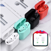 Trending 2019 amazon POPUP i12 tws BT 5.0 Touch wireless earphone & headphone