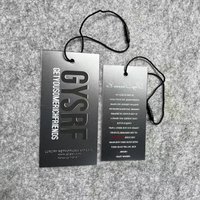 Custom Luxury Garment Hang Tag High Grade Clothing Swing Hanging Tag Design and Production