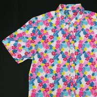 Rayon Floral Hawaiian Beach Shirt