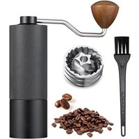 Custom Logo Al-Alloy Body 420 Stainless Steel Burr Homeuse Espresso Mini Small Hand Mill Portable Manual Coffee Grinder