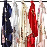 Silk Stain Scarf Autumn Custom Print Plain Square Digital Scarf bandana Design 90*90cm For Woman