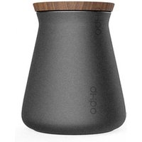 DHPO Ceramic Matte Black Airtight Coffee Storage Canister with Lid, Customized