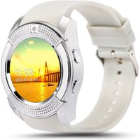 Factory Wholesale Sport Touch Screen V8 Android and iOS compatible SIM Card Slot Adult smart watch with 2G Network and Camera