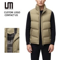 Customized Logo New Trends Men Fashion Winter Fall XXL Plus Size Outerwear Coats Vest Polyester Jacket