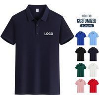 Wholesale Unisex Quick-Dry Short Sleeve Sports Golf Tennis T-Shirts Polo Anti-pilling Men Golf Polo Shirts in Bulk Polo