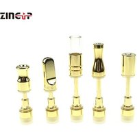 Wholesale Gold Vape Cartridge Most Popular Metal Mouthpiece Cbd Cartridge Thick Oil Vape Pen Cartridge