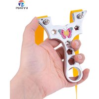 Metal Flat Band Slingshot with Exquisite Carved Patterns and High-quality Slingshots for Outdoor Slingshot Shooting and Hunting