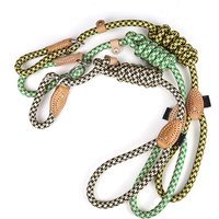 Premium Quality Reflective Nylon Dog Leash Durable Braided Slip Lead Collar All-In-One Walking & Running with Solid Pattern