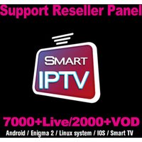 Smart IPTV 12 months Subscription Code 7400+ Live 2000+ VOD Reseller Panel APK Europe IPTV Account Reseller Panel
