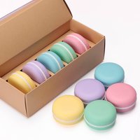 Organic Macarons Lip Balm Set Low Moq Custom Logo Lip Repair for Kids Private Label Lip Therapy Balm Set