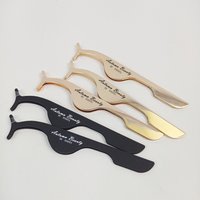 Private Label False Eyelashes Tweezer Gold Rose Gold Eyelash Applicator Tweezer Vendor Luxury Lash Tools