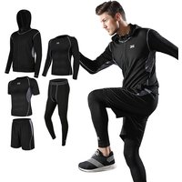 Wholesale Custom Plus Size Windproof Gym Athletic Sport Wear Active Fitness Clothing for Men-Spring Workout T-Shirt Set