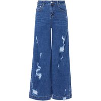 High Waisted Distressed Ripped Skinny Denim Jeans