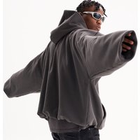 Fashion High Collar Heavyweight Oversized Hoodie Custom logo Men Streetwear Essentials Custom Hoodie