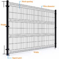 3D Wire Mesh Folding Garden Fence Panel