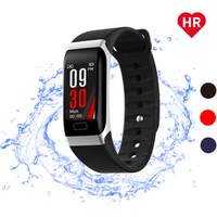 Waterproof Heart Rate Blood Pressure Calorie Step Counter Smart Bracelet Wristband Fitnesstracker