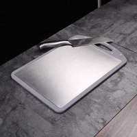 High quality Double sides usable Creative stainless cutting board metal chopping blocks