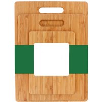 Set of 3pcs Kitchen Bamboo Cutting Board Wood Chopping Blocks With Handle Knife Friendly Butcher Block for Meat