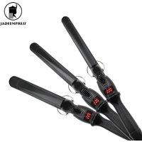 Popular 360 Rotating Magic Curling Wand PTC Heater Salon LCD Display Electric Household Use ROHS Certified Ceramic Hair Curler