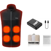 Customizable Lightweight Rechargeable USB Electric Heated Vest Mens Casual Reversible Gilet Chauffant for Winter Season