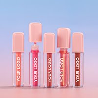 New Arrived Lipgloss Private Label Waterproof Vegan Non-Sticky Lip Gloss Pink Empty Lipgloss Tubes