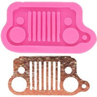 S282 Epoxy Resin Pendant Mould Jeep Grill Design