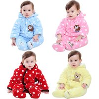 Winter Romper Padded Velvet Jumpsuit Newborns