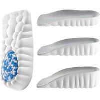 Popcorn Raised Insole for Men's Arch Support Breathable 7/10 Insole for Women's Invisible Non Tiring Feet Height Increase Pad
