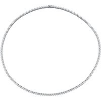 S925 Sterling Silver Moissanite Diamond Necklace Premium Silver Plated Jewelry for Wedding Party Engagement