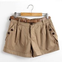 Plus High Waist Summer Short Trousers