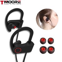 Wholesale Cheap U8 Custom Logo Handsfree Sweatproof Waterproof Stereo True Wireless Headset In Ear Hook Sport Bluetooth Earphone