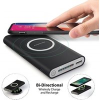 New Premium Wireless Charger 10000mah Universal Portable Power Bank 10000 Mah Qi Wireless Powerbank With Led Light