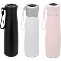 Amazon new smart thermos reminder drink water bottle with temperature display lid smart bottle