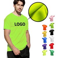 Wholesale 100% Polyester Dry-Fit Gym T-Shirt New Design Custom Logo Quick Dry Body Fit O-Neck Collar Unisex Plus 4XL Sports