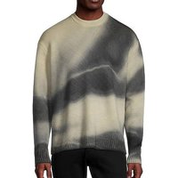 Factory Custom 2024 New Design Soft Color Gradient Sweater Knit Men Crew Neck Long Sleeve Pullover Dip Dye Sweater