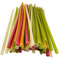 Natural Biodegradable Edible Rice Drinking Straws Mix Color Sugarcane Bagasse straws Eco-Friendly new Rice straw