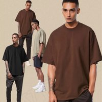 OEM/ODM Custom T-Shirt Printing 100% Cotton Heavyweight Oversized Plus Size Men's & Women's Knitted Fabric Logo Printed