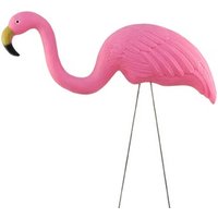 plastic pink flamingo for lawn ornament and garden decoration