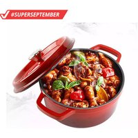 China Manufacturer Classic Red Cooking Pot Wholesale Kitchen Enamel Cast Iron Cookware