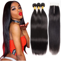 100 Unprocessed Human Hair Virgin Brazilian Hair Bundles Real Natural Virgin Brazilian Hair Extension
