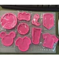 S299 silicone keychain molds for resin crafts Making